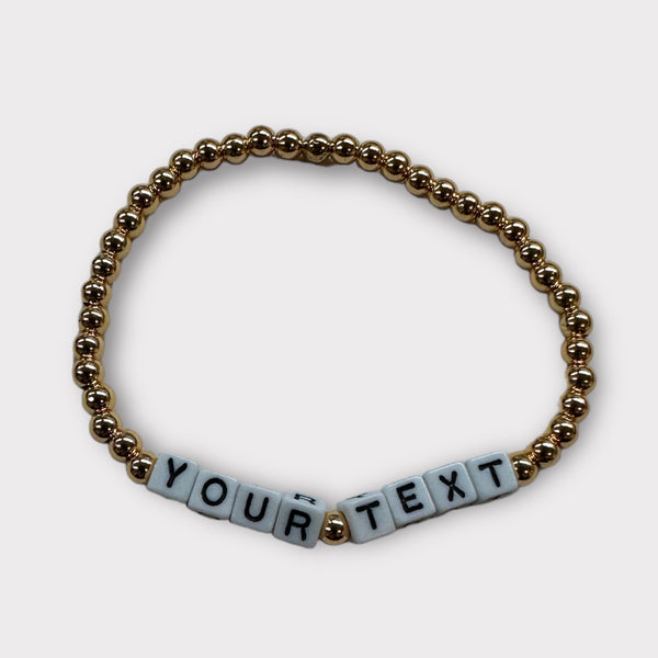 Personalized College Beaded Bracelets