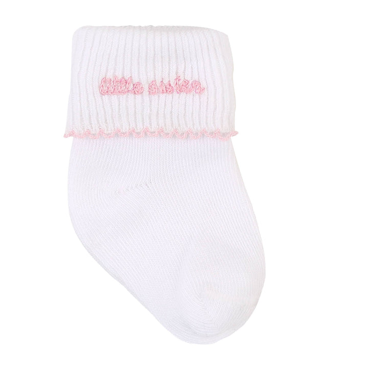 Little Sister Embroidered Socks