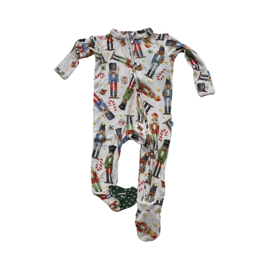 Footie Zippered One Piece - Nutcracker
