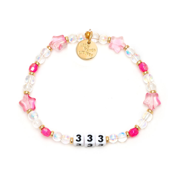 Little Words Project Stretch Bracelet - Angel Numbers-333