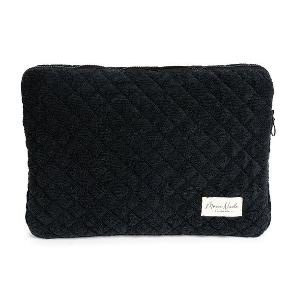 Black Quilted Laptop Sleeve