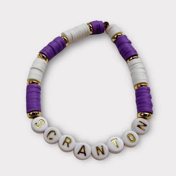 Personalized College Beaded Bracelets
