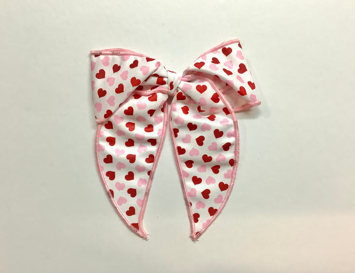 Valentine’s Heart Bow with Tail