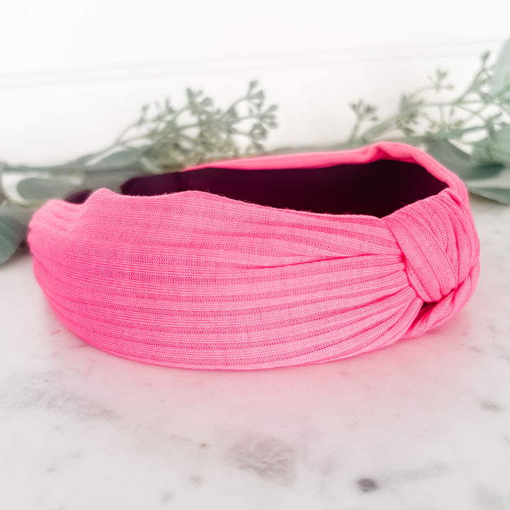 Twist Knot Headband - Pink