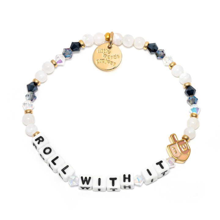 Little Word Project Stretch Bracelet -Roll With It-Dreidel