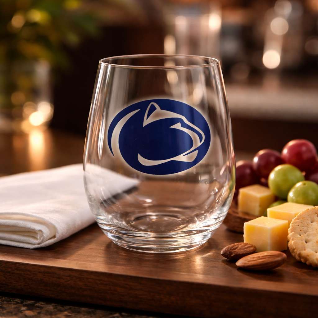 Personalized Acrylic Stemless Wine Glass