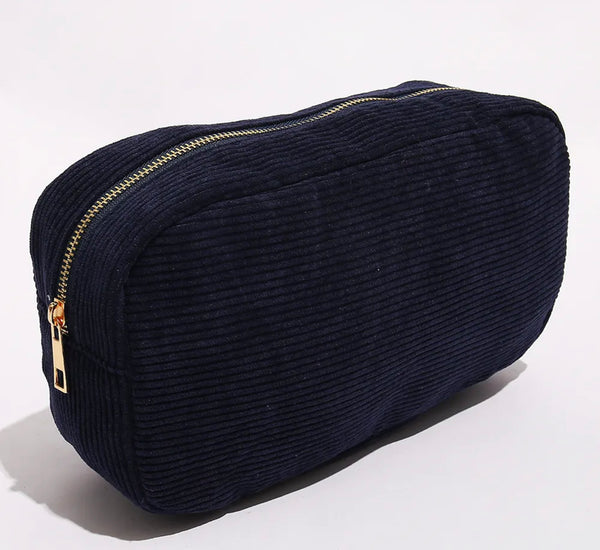 Corduroy Makeup Bag
