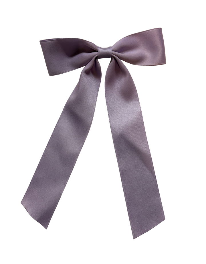 Purple Bow Barrette