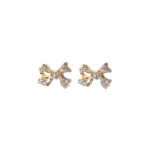 Gold Bow Earrings