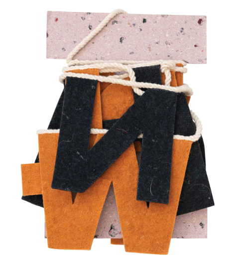 Happy Halloween 72"L Handmade Wool Felt Garland