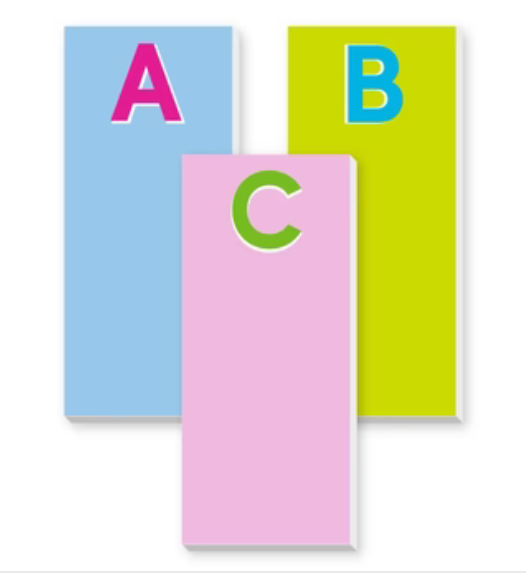 Shadow Style Initial Skinnie Notepad