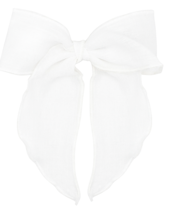 Medium Cotton Gauze Bowtie with Twisted Wrap and Whimsy Tails