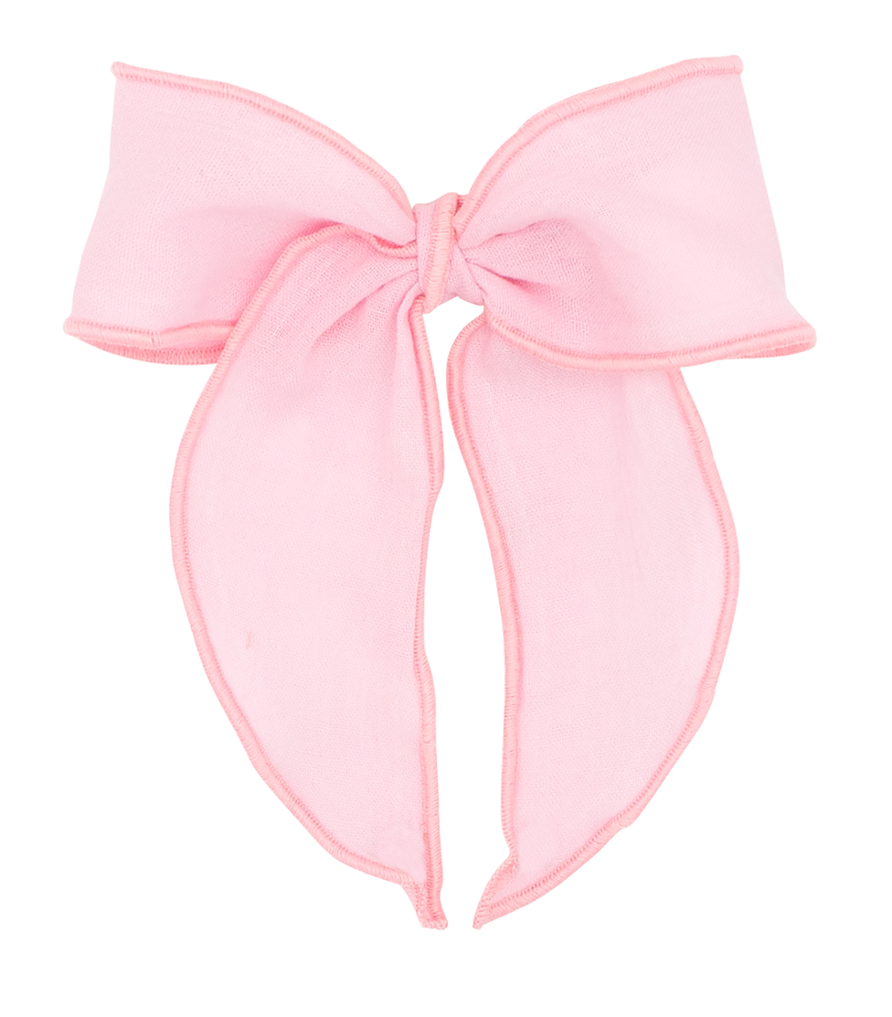 Medium Cotton Gauze Bowtie with Twisted Wrap and Whimsy Tails