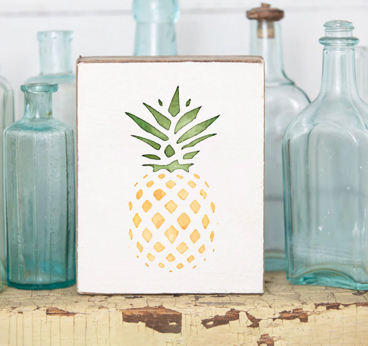 Rustic Block- Pineapple