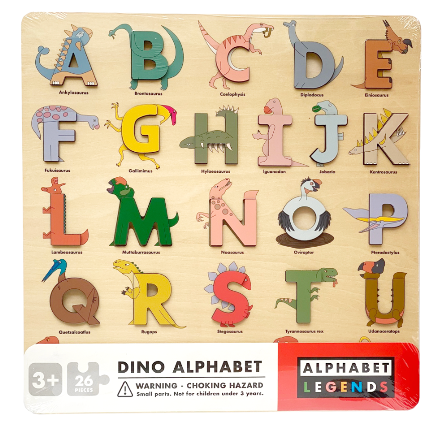 Dino Wooden Alphabet Puzzle