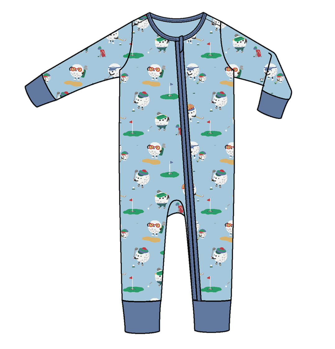 Golf Club Pro 2-Way Zipper Romper