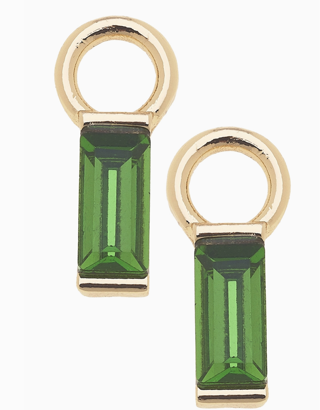 Baguette Huggie Charm in Neon Green | Set of 2