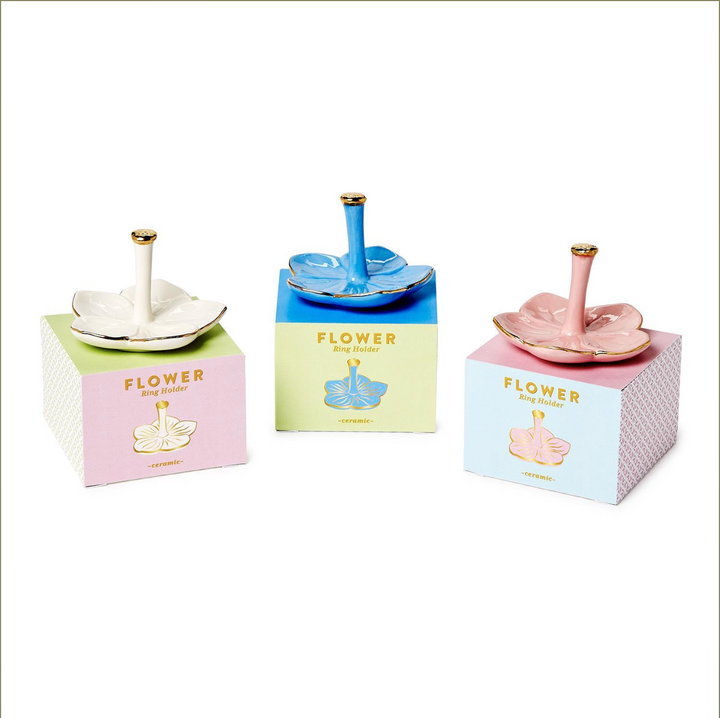 Flower Haven Ceramic Ring Holders