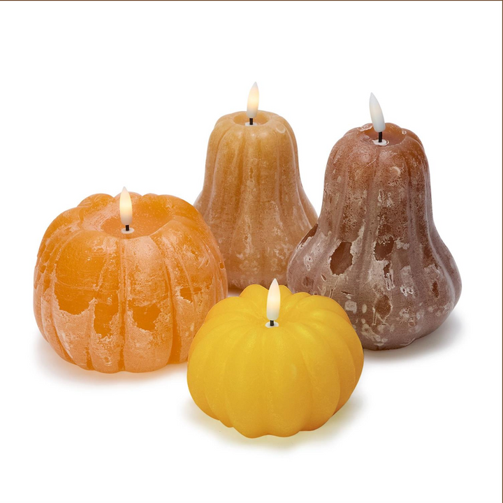 Flameless Pumpkin LED Decor Candles