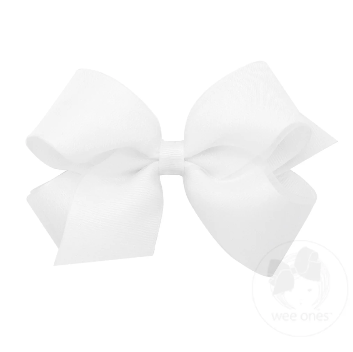 Medium White Grosgrain Bow STH ED