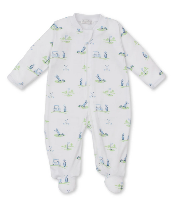 Fairway Foursome Blue Zip Footie