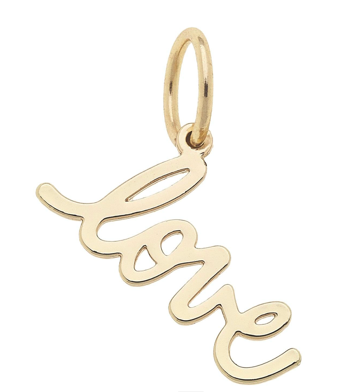 Love Cursive Script Charm