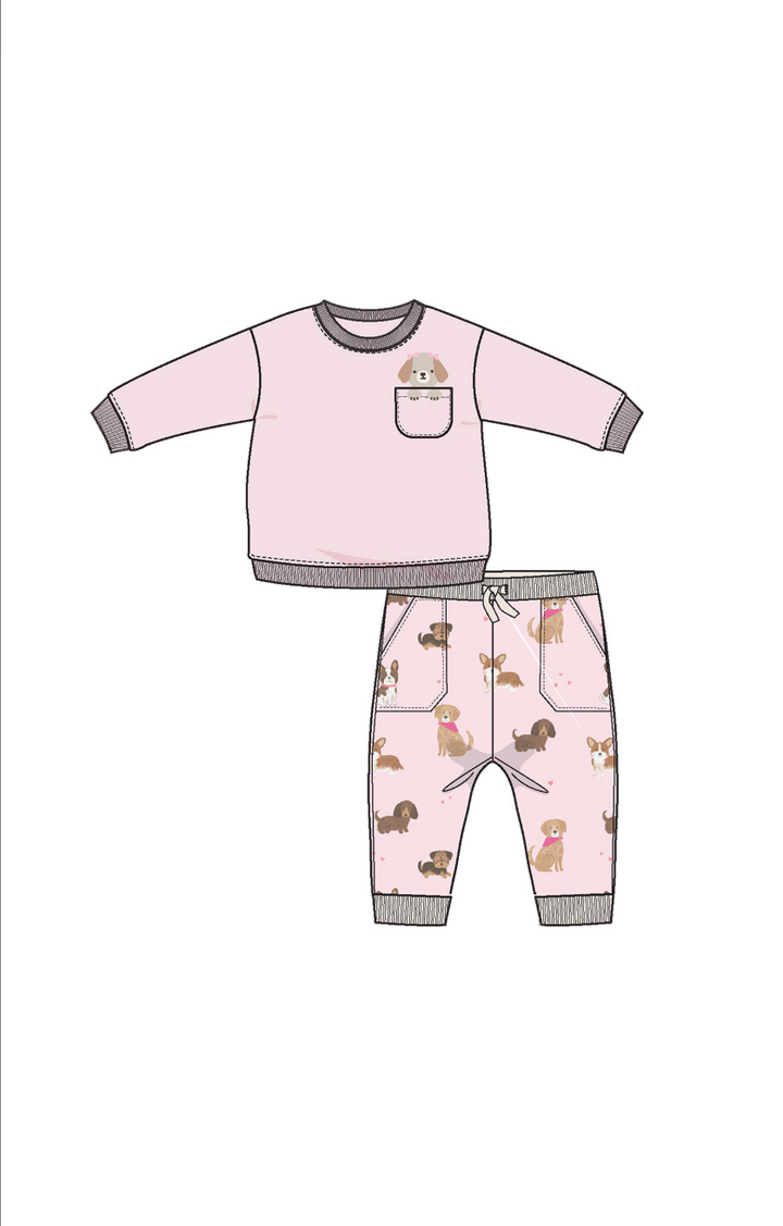 Best Friend Dogs - French Terry Sweatshirt and Jogger