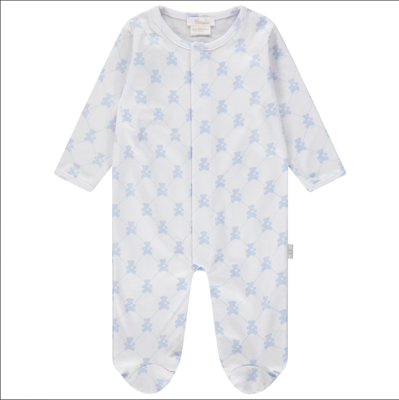 Zipper Footie - Teddy Bear