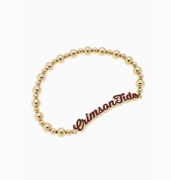 Alabama Crimson Tide Autograph Enamel Stretch Bracelet