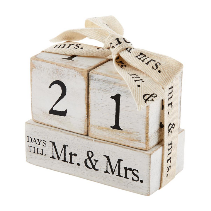 Countdown Mr & Mrs. Block Set