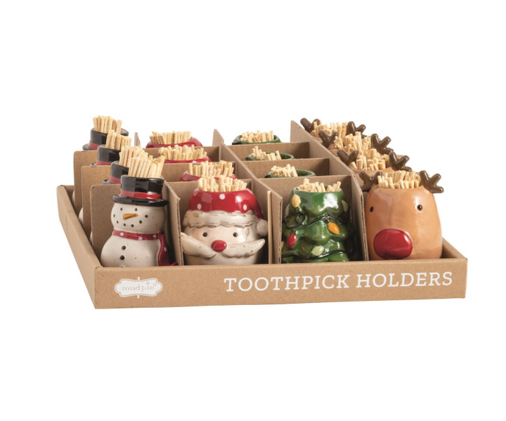 Farm Christmas Toothpick Holders
