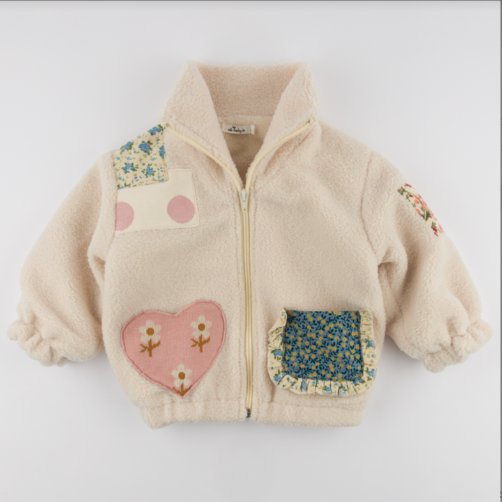 Patchwork Sherpa Faux Fur Tahoe Jacket