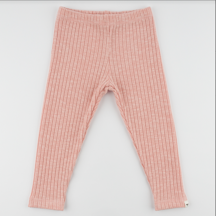 Little Ones Wide Rib Plain Leggings
