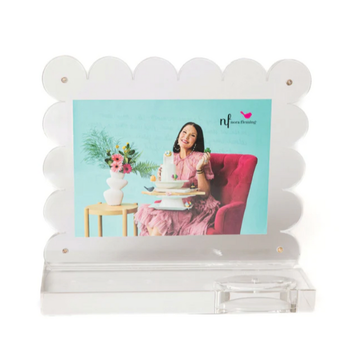 Clearly a-nora-ble Scalloped Acrylic Frame