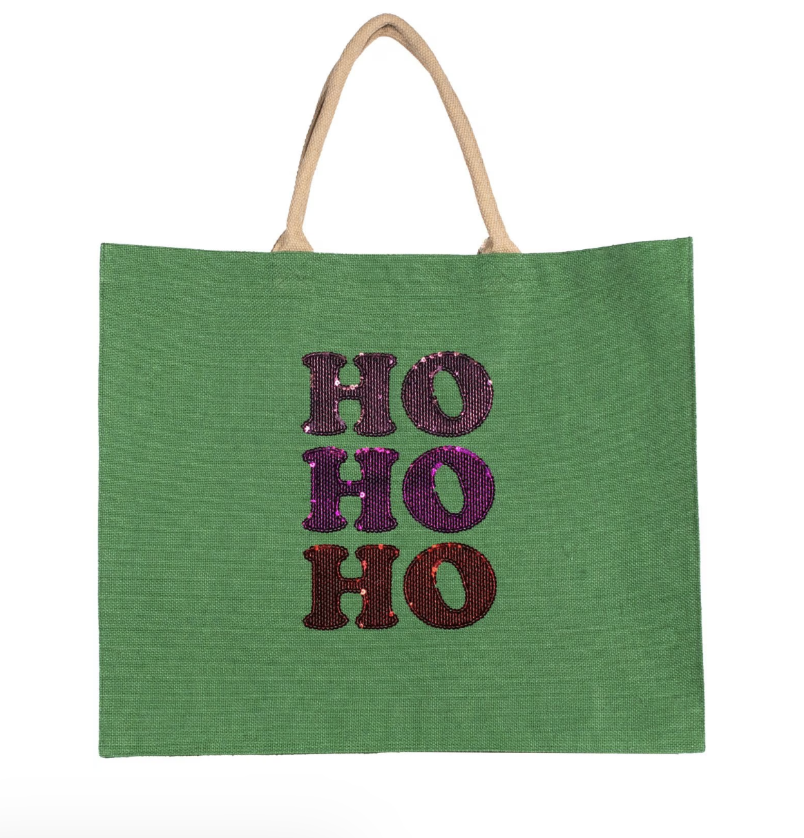 HoHoHo Sequin Carryall Tote