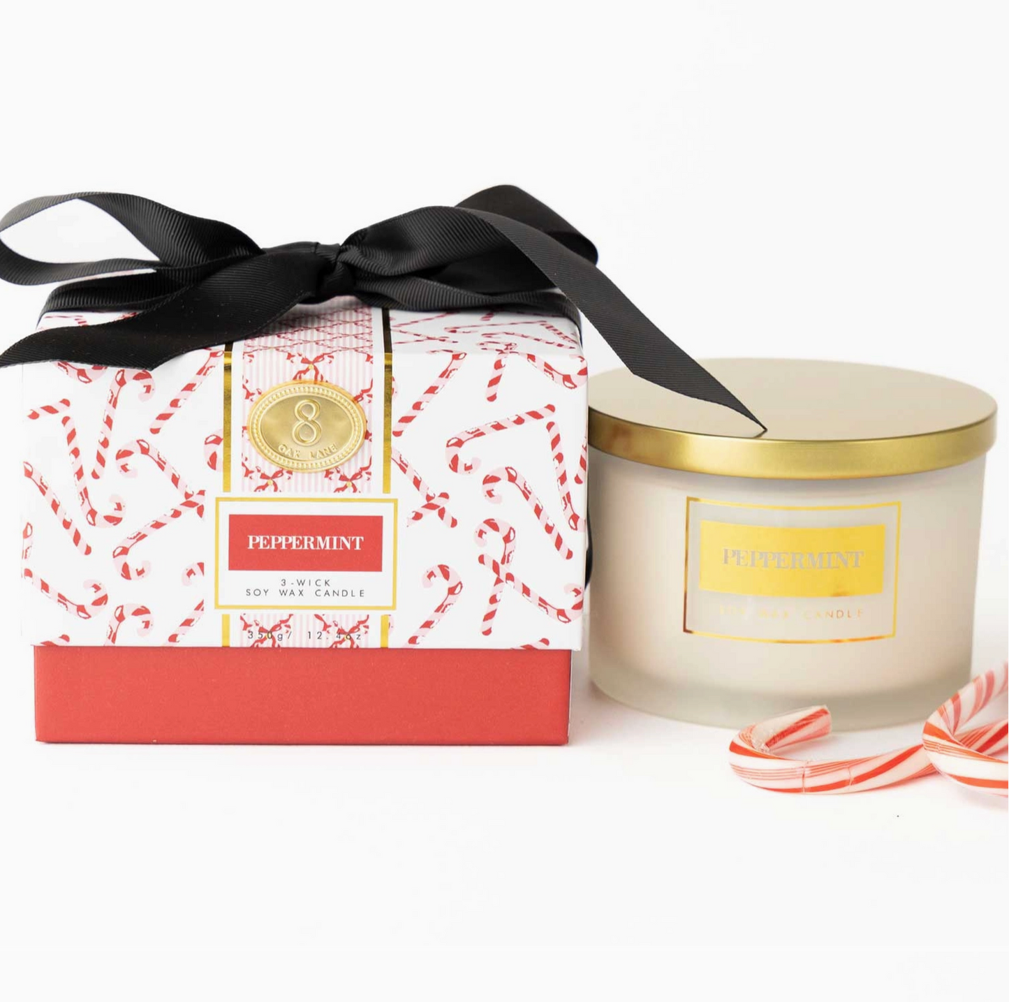 Boxed 3 Wick Candle - Peppermint