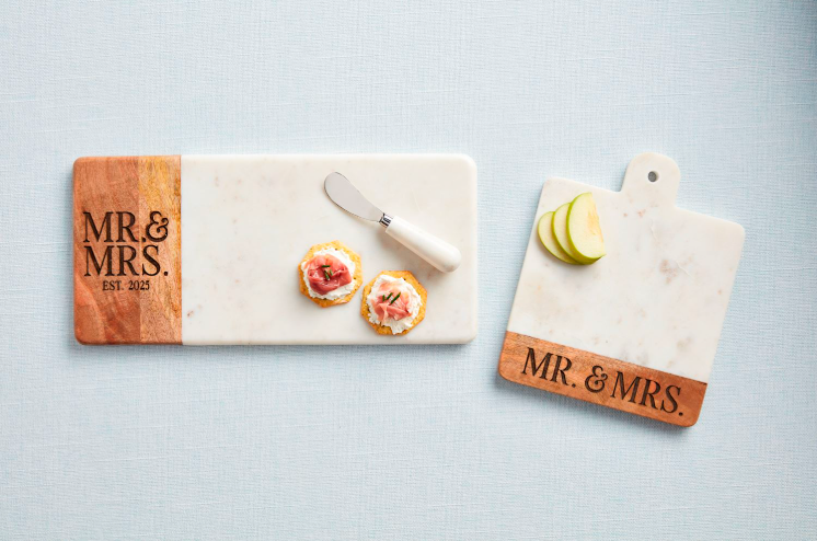 Small Mr and Mrs Marble Board