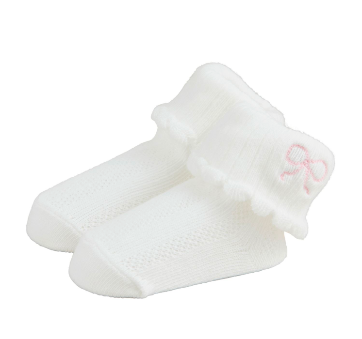 Bow Foldover Sock