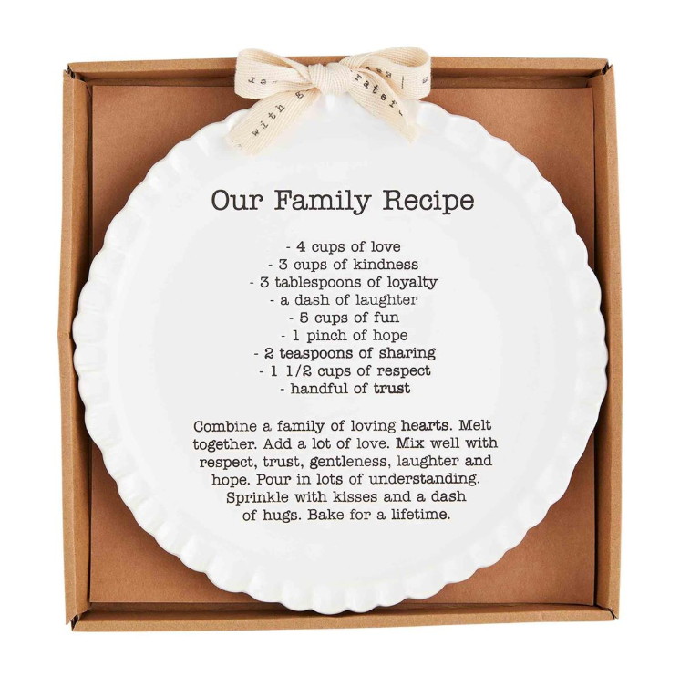 Family Recipe Plate