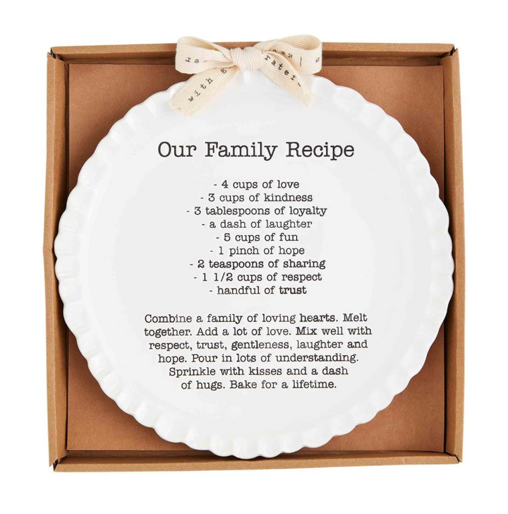Family Recipe Plate