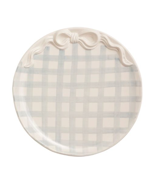 Gingham Bow Platter