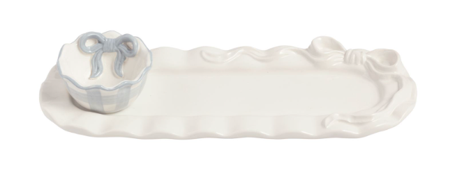 Bow Tray and Dip Set