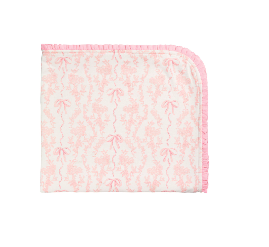 Toile Bow Arrival Blanket
