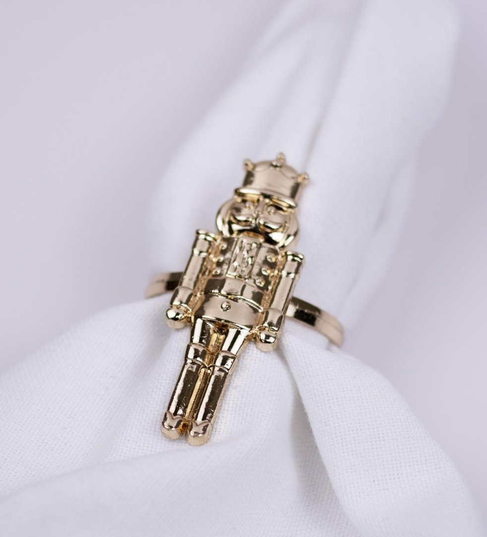Nutcracker Napkin Rings, Set of 4