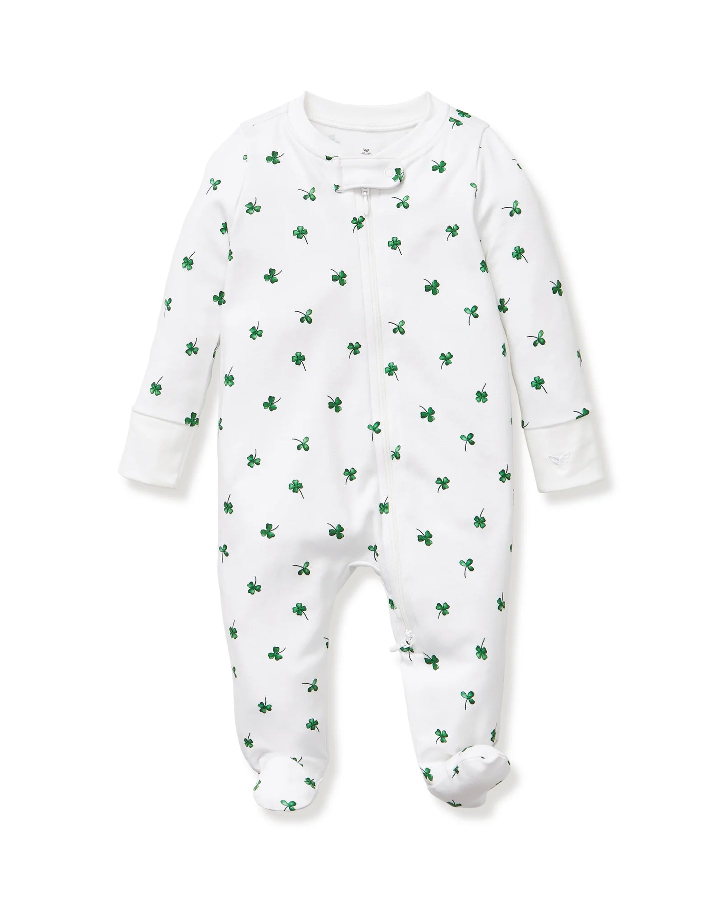 Baby Pima Romper in Shamrocks