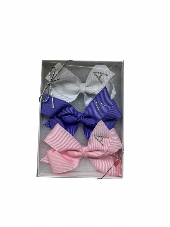 Rhinestone Initial Bow Boxes
