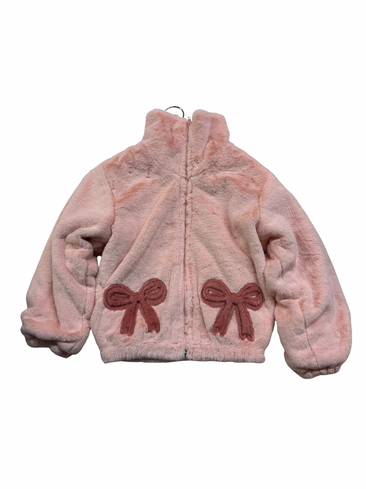 Coquette Bows Faux Fur Tahoe Jacket