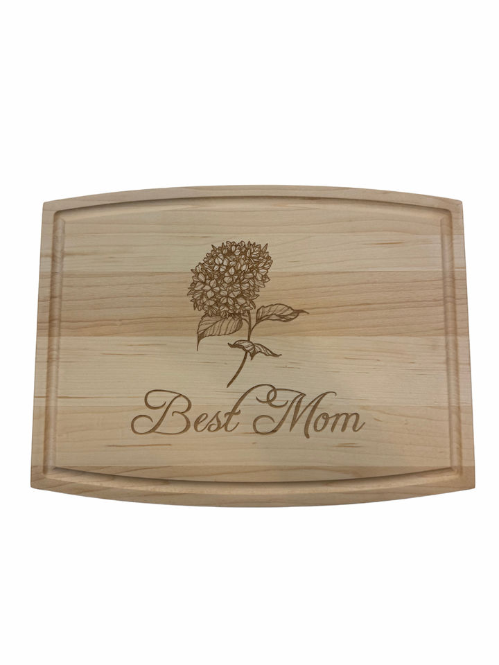 Arched Artisian Maple Board - Best Mom