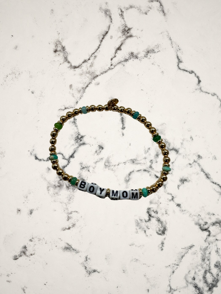 Family Names Gold Filled Beaded Bracelets