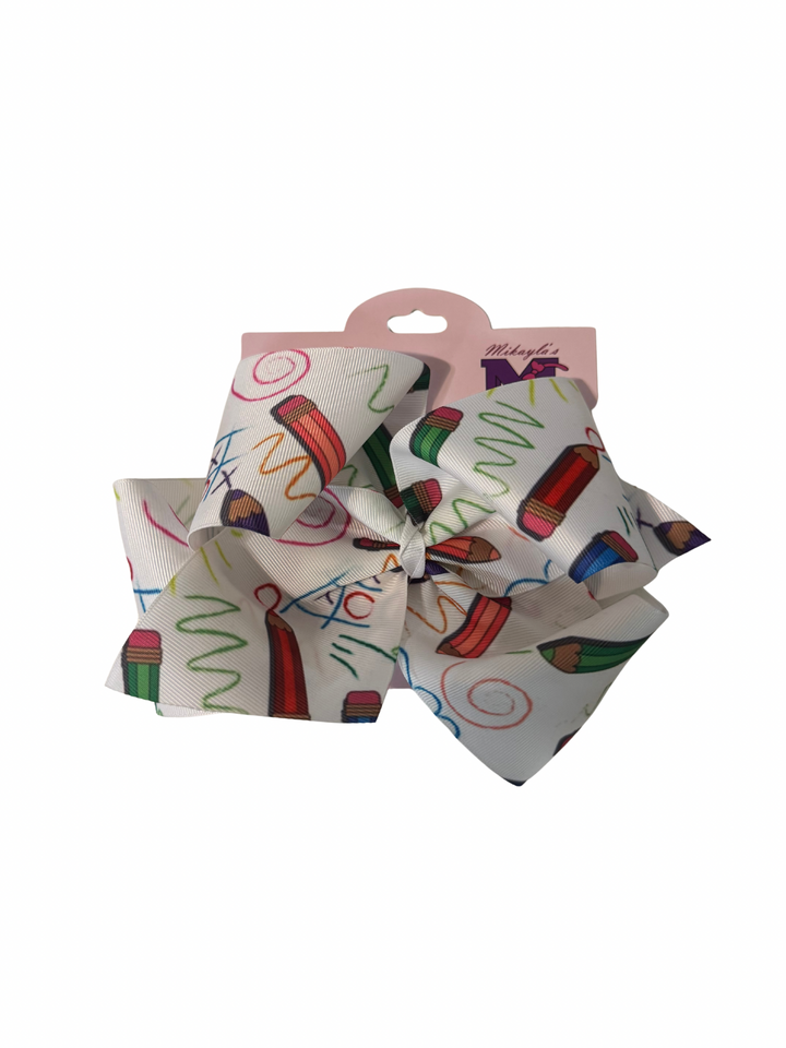 XL Back to School Bows